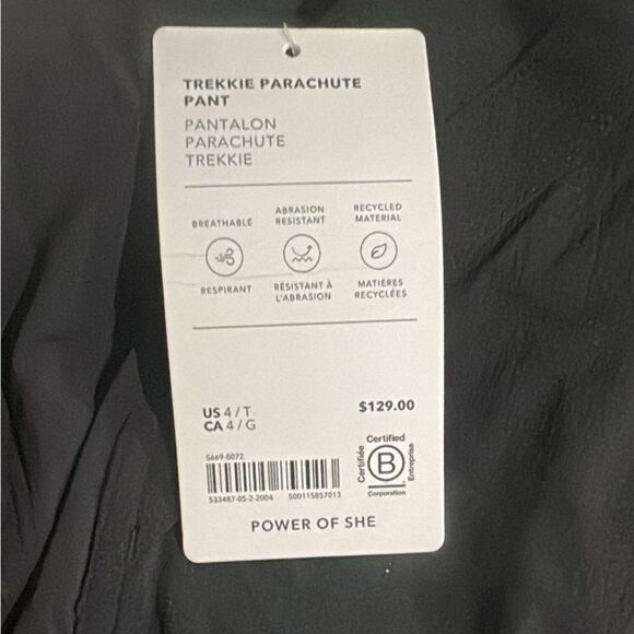 Athleta Trekkie High Rise Parachute Pant // Black - Picture 11 of 12